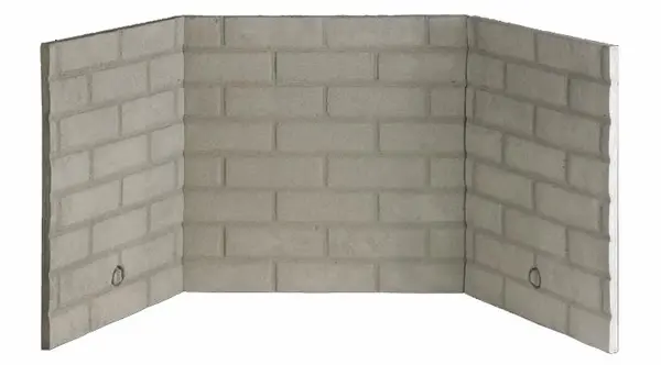 a white brick wall with a white background